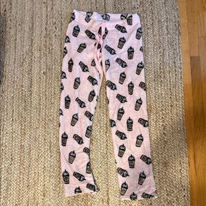 Kids Pink Pajama Pants with Fun Print